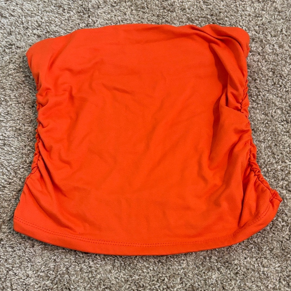 Faded Rose Orange Tube Top